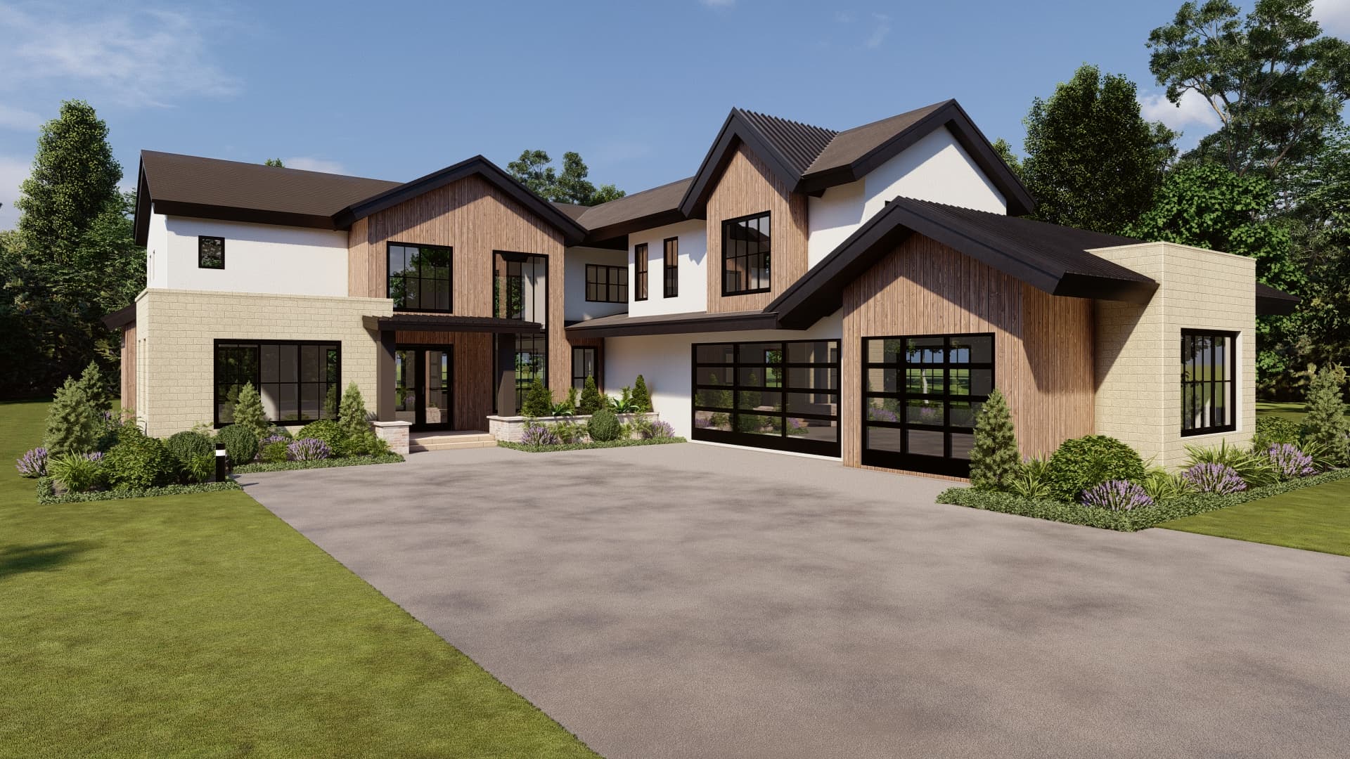 608 E Lake Dr — front elevation rendering