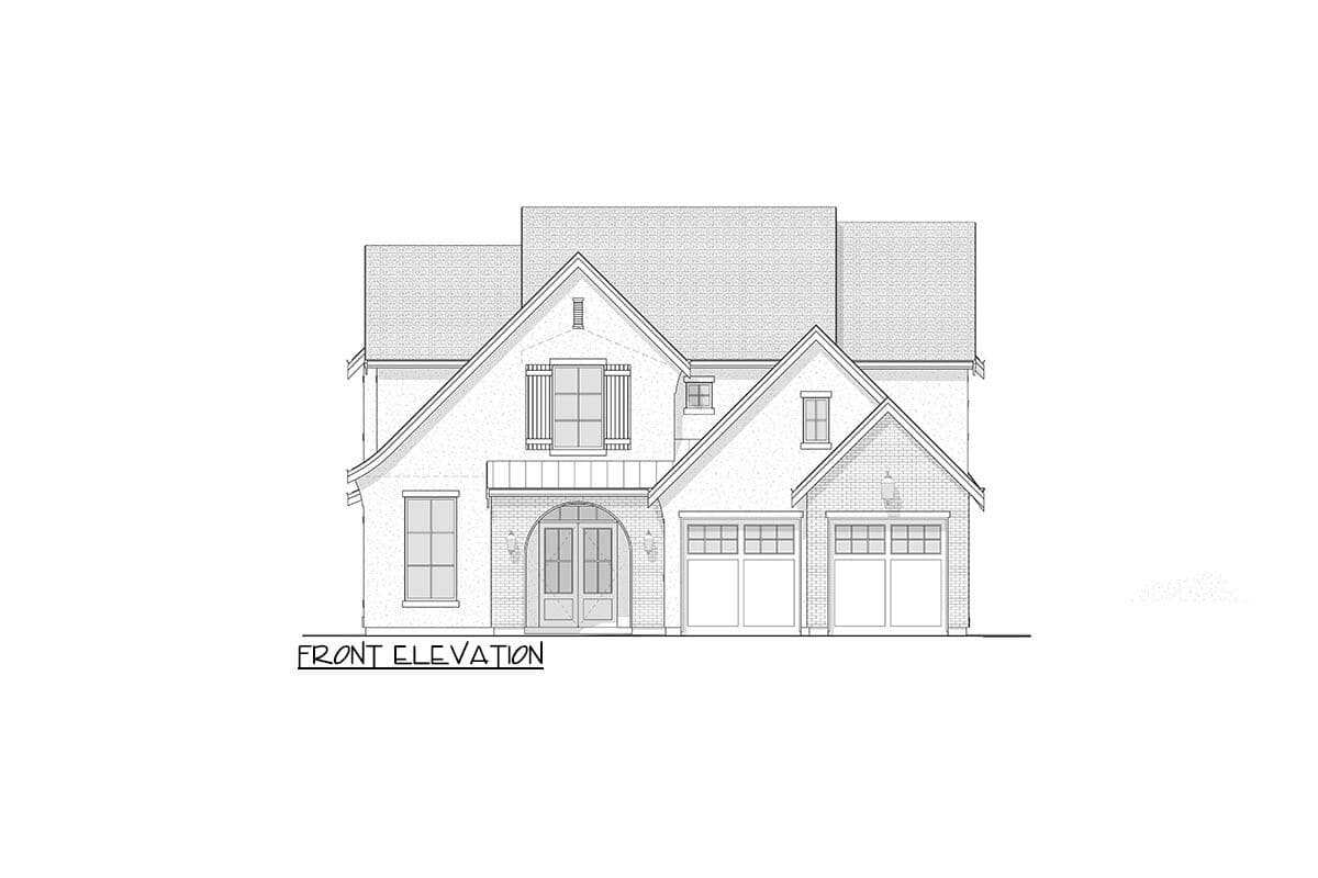 Front elevation drawing