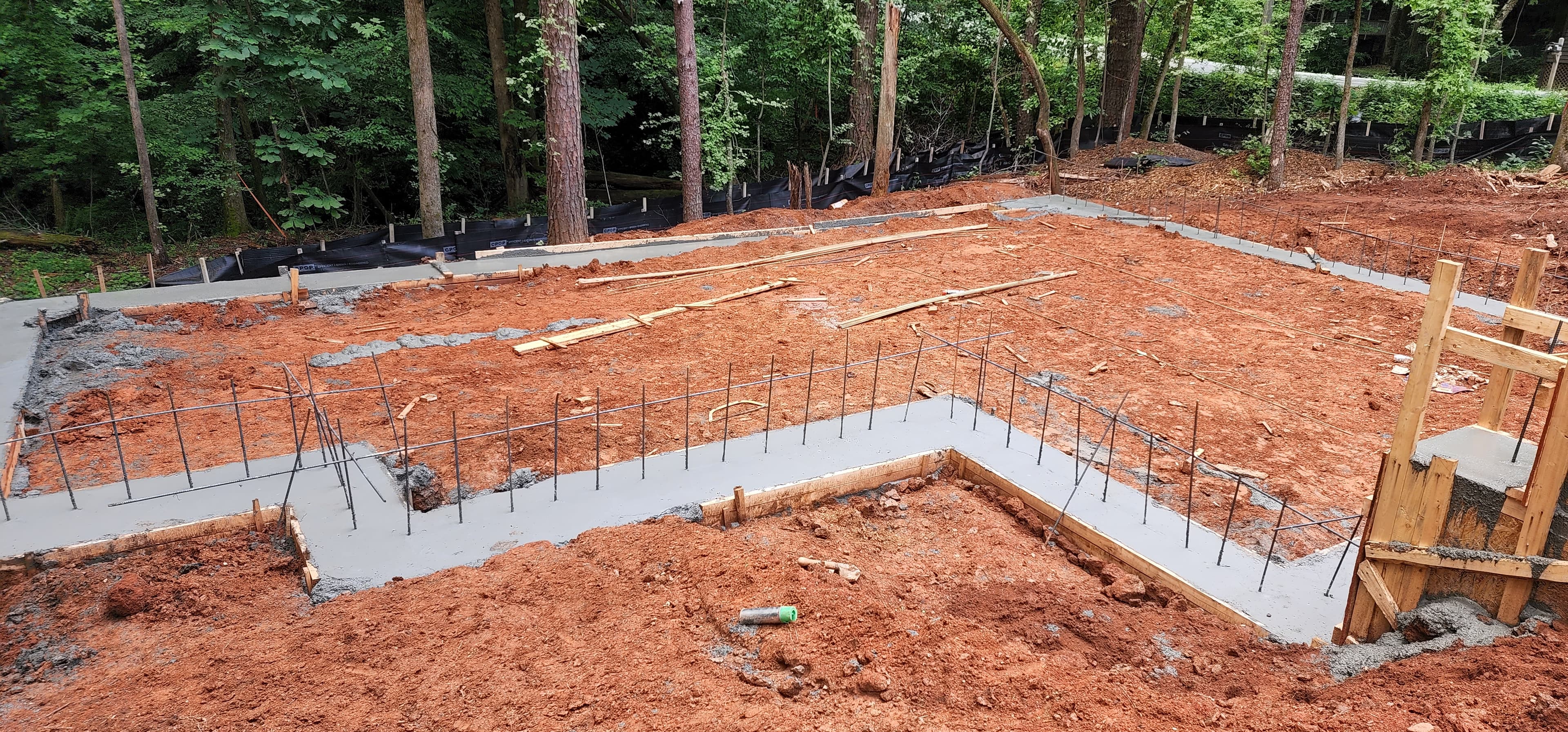 Construction phase — framing and envelope